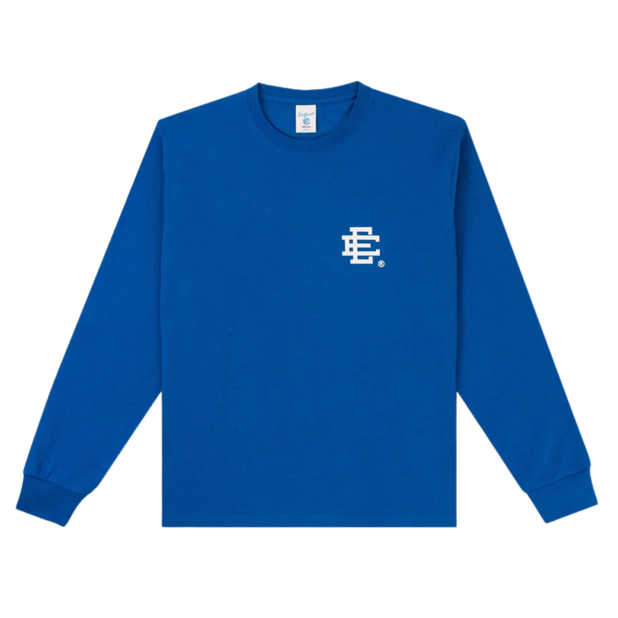 Eric Emanuel EE Longsleeve T-Shirt in blue and white with logo design