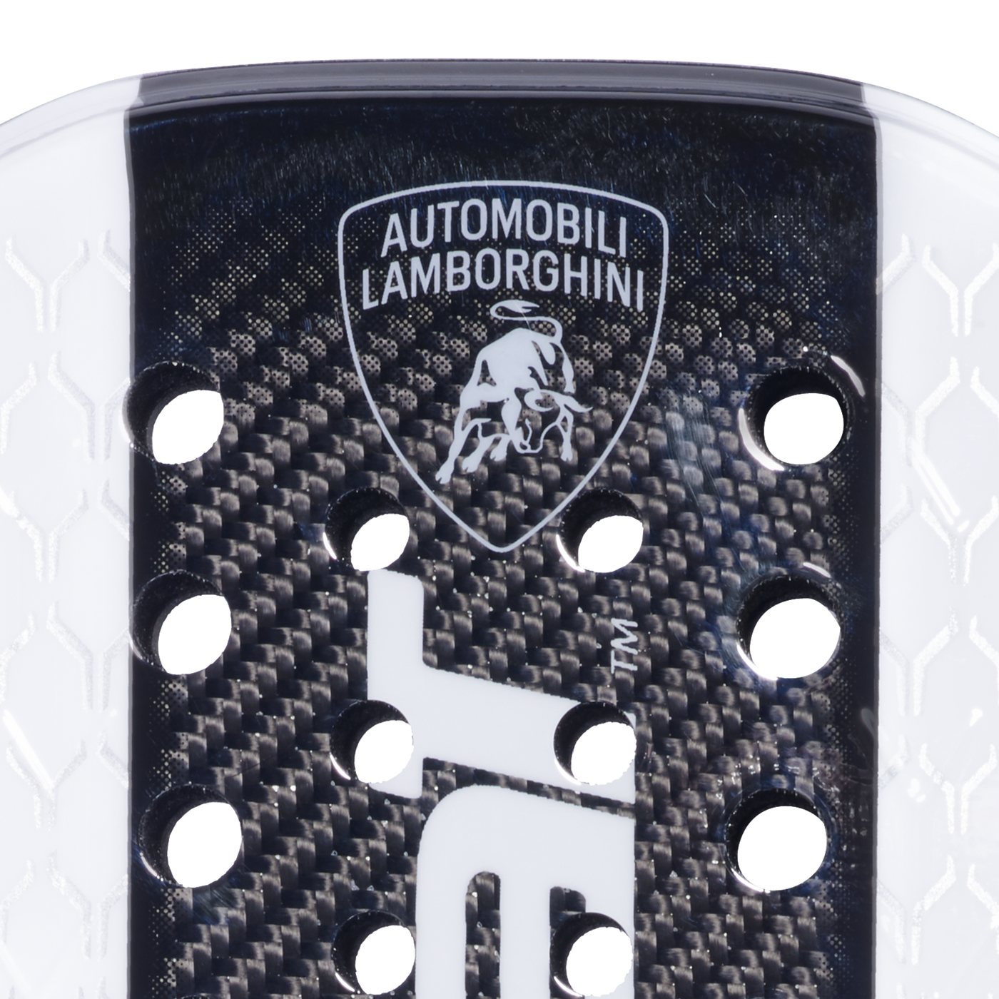 Lamborghini x Babolat BL.003 White limited edition carbon padel racket with aerodynamic diamond frame