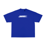 Jare Blur Tee in blue color displayed on a white background