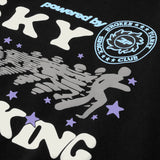 Broken Planet Sky Walking Midnight Black Hoodie