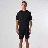 Cova Daily T-Shirt black casual fit worn by male model standing against white background