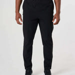 Cova Daily Trousers black men's casual pants with elastic waistband
