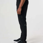 Cova Daily Trousers black slim fit side view on model