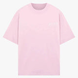 Siarr Relaxed Drip Tee pink casual oversized t-shirt