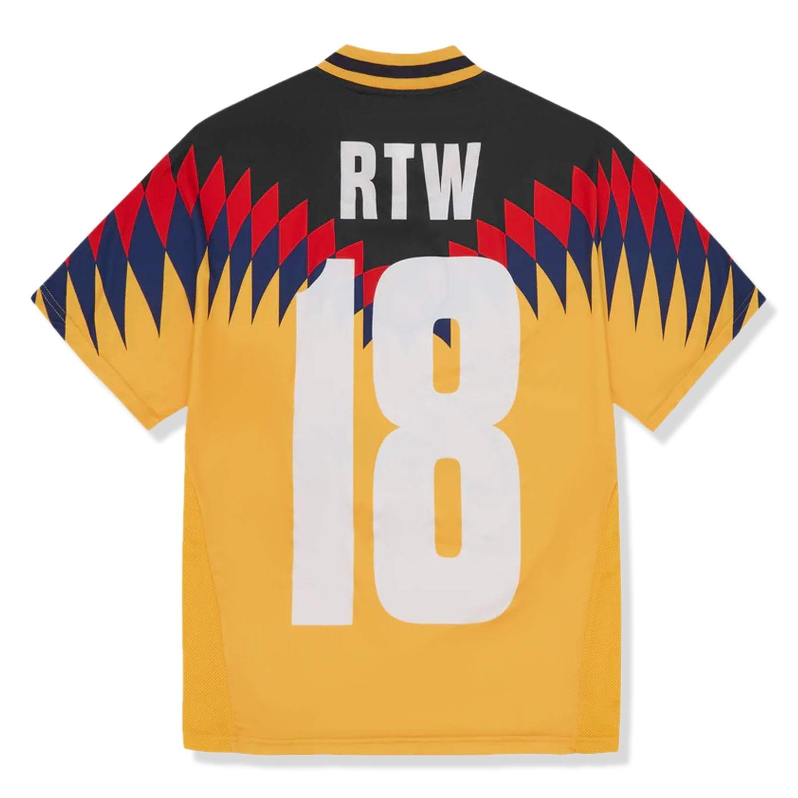 CORTEIZ CLUB RTW Football Jersey Yellow with number 18 design.