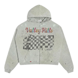 Suavo World Valley Hills Zip-Up Hoodie Grey