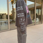 Suavo World Boulevard charcoal long sleeve with vintage wash and detailed sketch artwork