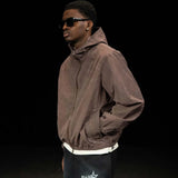 Siarr Cold Wash Windbreaker Deep Red