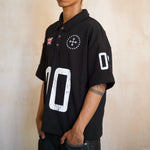 Saint Mind Wavy Zip Up Hoodie black with metallic logo and relaxed fit