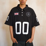 Saint Mind Wavy Zip Up Hoodie black with metallic logo and full double YKK zip closure