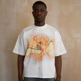 Saint Mind Heaven Sent T-Shirt 100% cotton oversized boxy fit with printed logo front