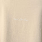 Natural Art Studio Sand Applique L/S cotton boxy fit sweatshirt with distressed front logo and screen print back