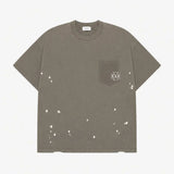 Askyurself stained pocket T-shirt vintage brown Acne Studios style