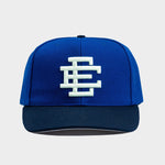 Eric Emanuel EE Basic Hat in blue and off white color design