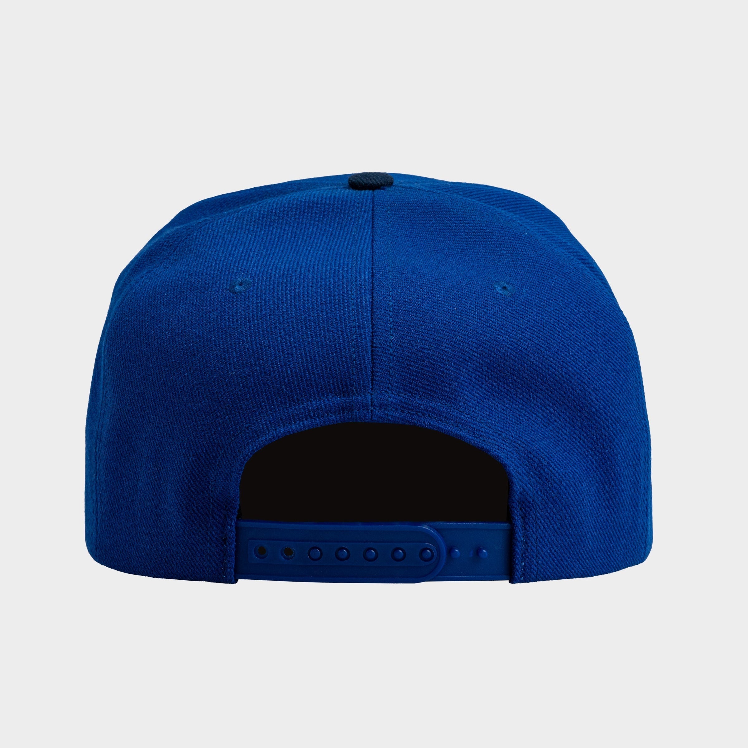 Eric Emanuel EE Basic Hat in blue and off white color design