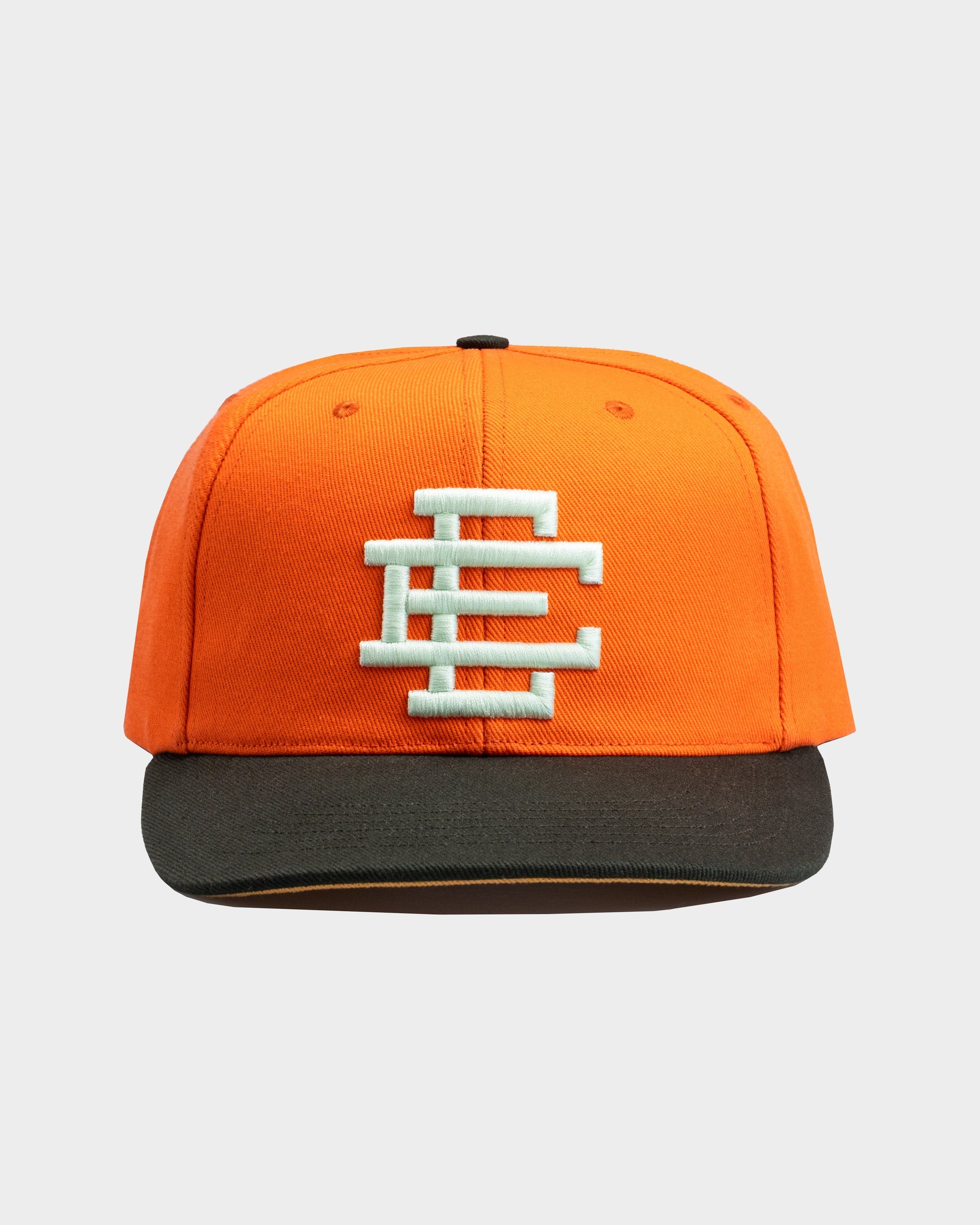 Eric Emanuel EE Basic Hat in orange, olive, and off white colors
