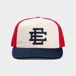 Eric Emanuel EE Basic Hat in Off White, Navy, and Red colors