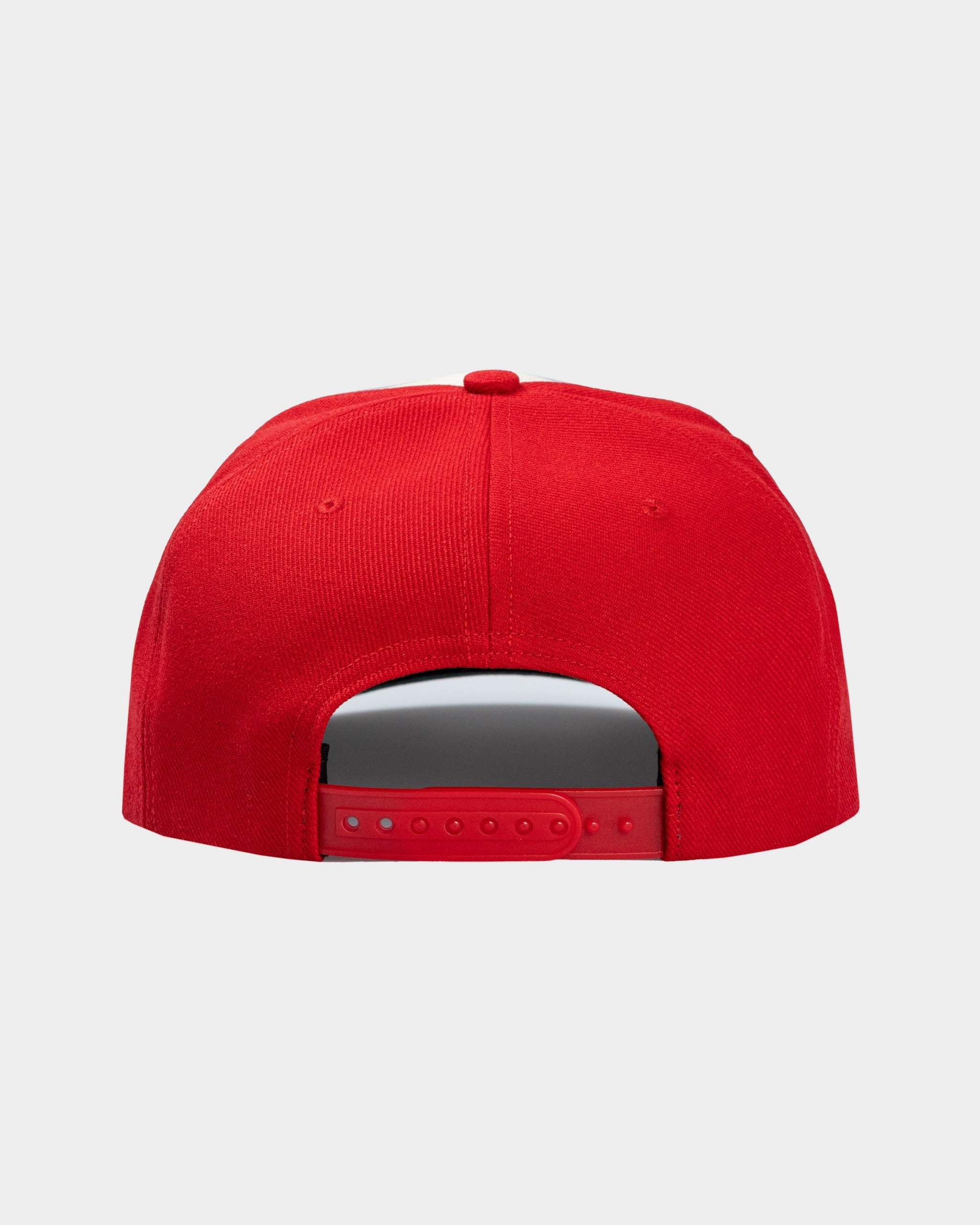 Eric Emanuel EE Basic Hat in off white, navy, and red colors