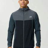 Reprimo Flight Windbreaker in slate and obsidian colors with zip pockets and lightweight weather protection
