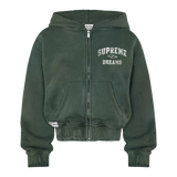 Suavo World Supreme Dreams Zip Hoodie Green