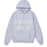 ANNIEHOOD APPLIQUE HOODY GREY