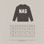 Natural Art Studio Sand Applique cotton long sleeve shirt with distressed front logo and screen print back, boxy fit