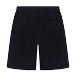 Black Siarr Puff Shorts with elastic waistband and pockets, regular fit cotton material.