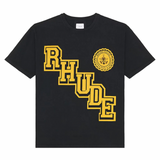Rhude Collegiate Crest T-Shirt Black
