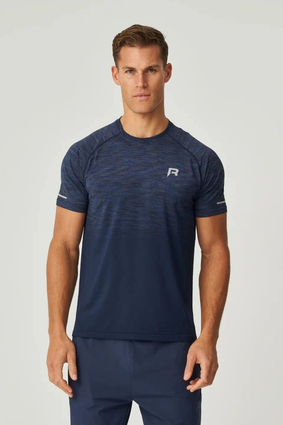 Reprimo Axis T-Shirt navy seamless athletic fit with reflective details