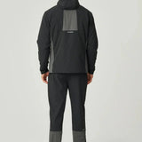 Reprimo Clima Jacket black charcoal lightweight weather-resistant windbreaker with back vent and zip pockets, breathable outdoor performance jacket