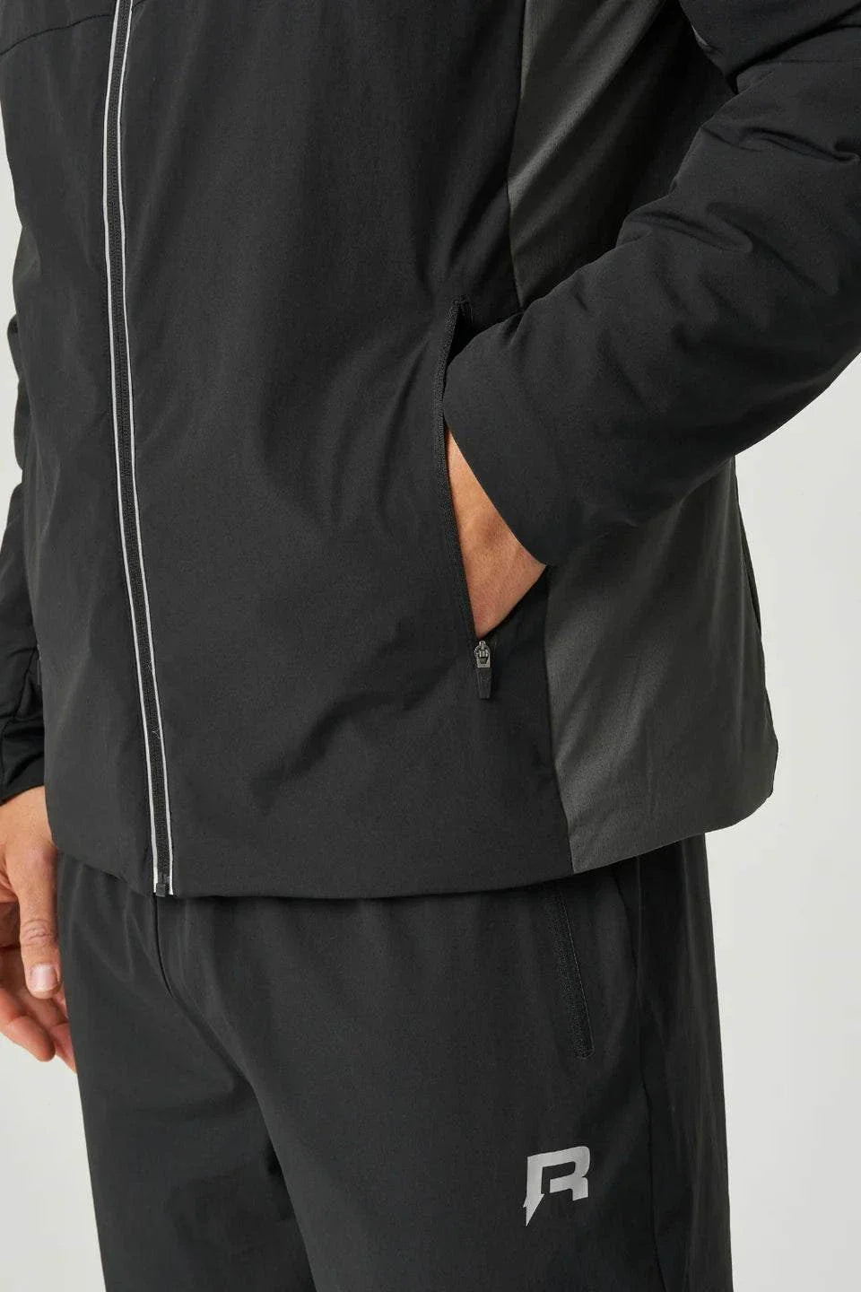 Reprimo Clima Jacket black charcoal windbreaker with zip pockets and breathable fabric
