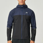 Reprimo Nova Jacket black and navy duo-tone design with hood and reflective details