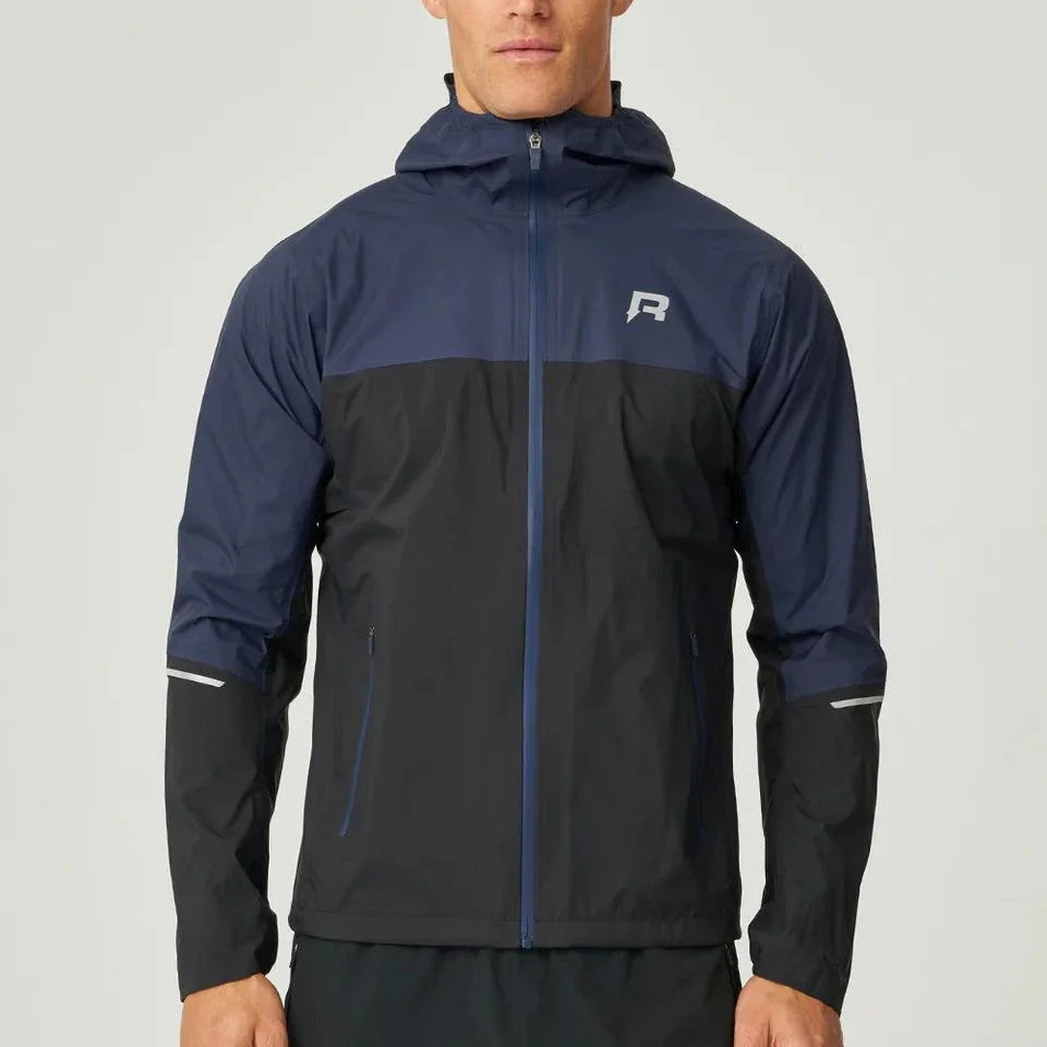 Reprimo Nova Jacket black and navy duo-tone design with hood and reflective details