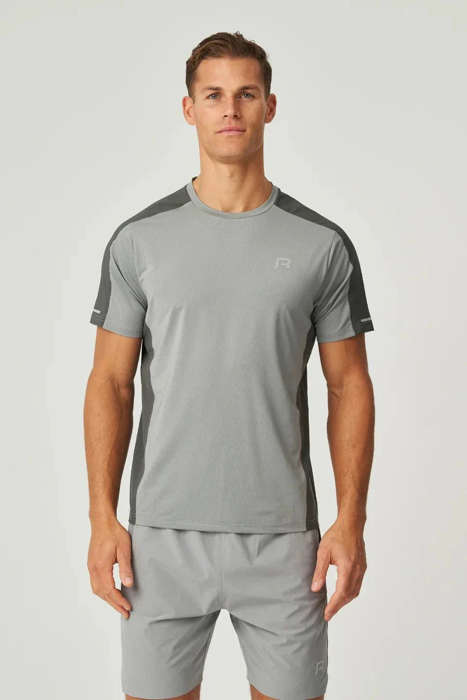 Reprimo Nova T-Shirt slate marble duo-tone athletic shirt with heat-sealed seams and reflective details