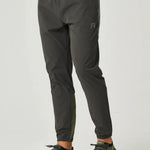 Reprimo Vortex Pants in olive and dark grey with ergonomic paneling and adjustable waistband for flexible performance