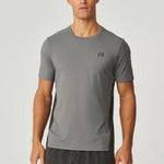 Reprimo Vortex T-Shirt in dark grey with ergonomic panels and lightweight performance fabric for athletic wear