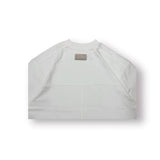 Baire Atelier Blank Tee white heavyweight cotton high neckline dropped shoulder relaxed fit with custom back paneling and branded label