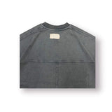 Baire Atelier Blank Tee charcoal heavyweight cotton relaxed fit with custom back paneling and label