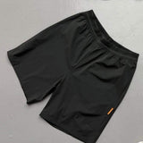 Studio By Charles charcoal grey studio shorts laid flat