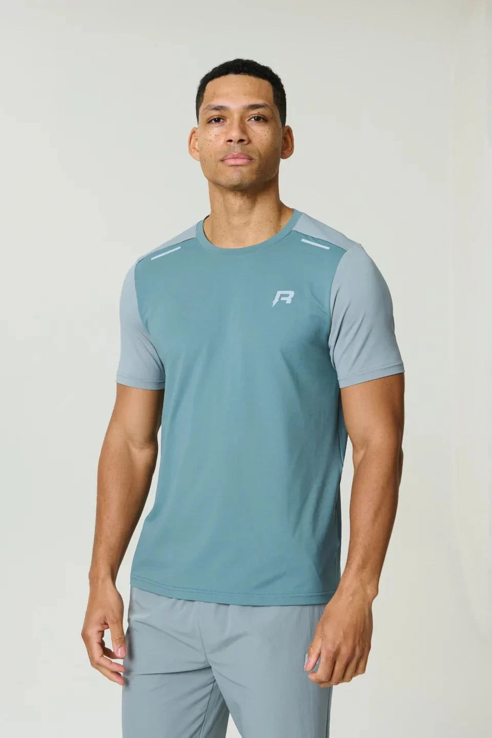 Reprimo Flight T-Shirt Tide Marble athletic fit lightweight breathable with reflective strips for workouts