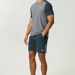 Reprimo Flight Short breathable lightweight athletic shorts in gargoyle ash green with functional pockets and elastic waistband
