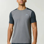 Reprimo Flight T-Shirt in ash green with lightweight, breathable fabric and reflective strips for athletic performance and visibility