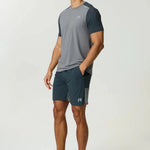 Reprimo Flight T-Shirt Gargoyle Ash Green lightweight breathable athletic fit with reflective strips