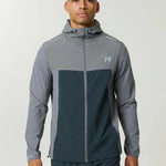 Reprimo Flight Windbreaker in Gargoyle Ash Green lightweight weather-resistant jacket with zip pockets and back vent for outdoor activities