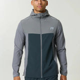 Reprimo Flight Windbreaker in Gargoyle Ash Green lightweight weather-resistant jacket with zip pockets and back vent for outdoor activities