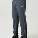 Reprimo Clima Pants in slate and obsidian with dual-fabric, breathable calves, adjustable ankles, and active fit for outdoor performance