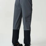 Reprimo Clima Pants in slate and obsidian with dual-fabric design, breathable calf panels, adjustable ankles, and loose fit for active performance