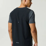 Reprimo Clima T-Shirt in slate and obsidian with lightweight, moisture-wicking, four-way stretch fabric and athletic fit for high-intensity training