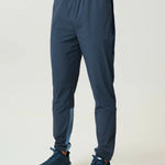 Reprimo Vortex Pants in Dusty Blue and Ink Blue with ergonomic panels and adjustable waistband for flexible performance