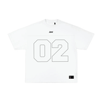Jare Jaresey White logo on white background